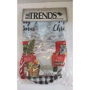 NEW Flag Trends By Carson Windsock -Holiday Joy  5.5x40 Christmas Holiday‎